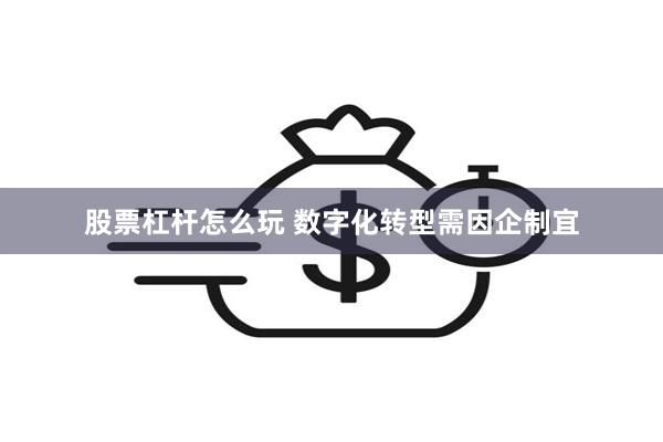 股票杠杆怎么玩 数字化转型需因企制宜