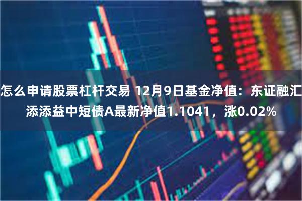 怎么申请股票杠杆交易 12月9日基金净值：东证融汇添添益中短债A最新净值1.1041，涨0.02%