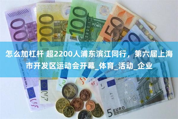 怎么加杠杆 超2200人浦东滨江同行，第六届上海市开发区运动会开幕_体育_活动_企业